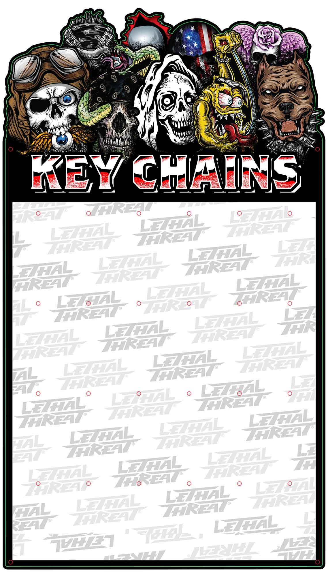 LETH276 - KEY CHAIN METAL DISPLAY - PLASMA