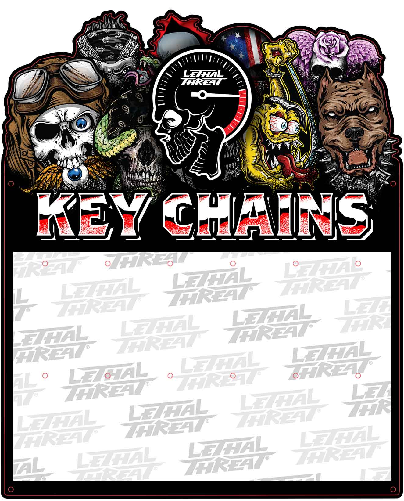 LETH281 - KEY CHAIN METAL DISPLAY V2 - PLASMA