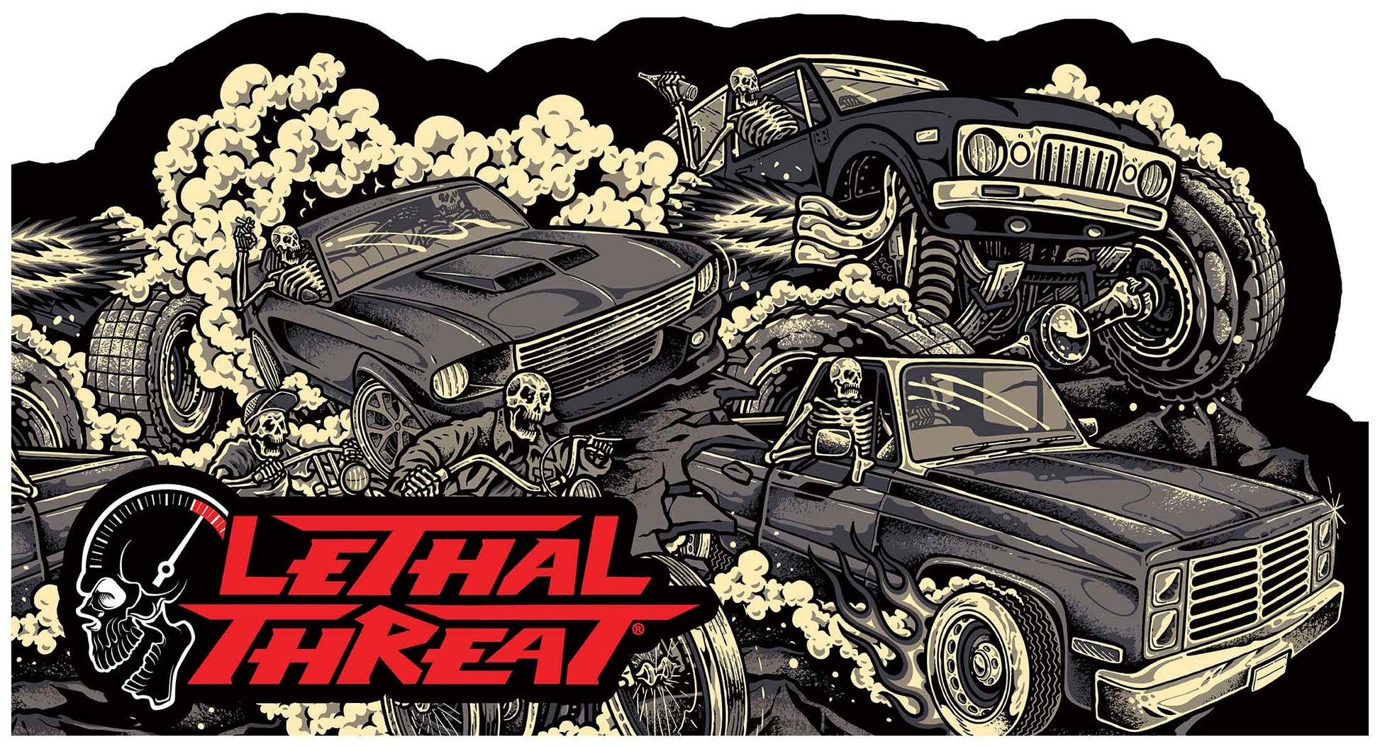 LETH288 - LETHAL THREAT SIGN RIGHT SIDE - PLASMA