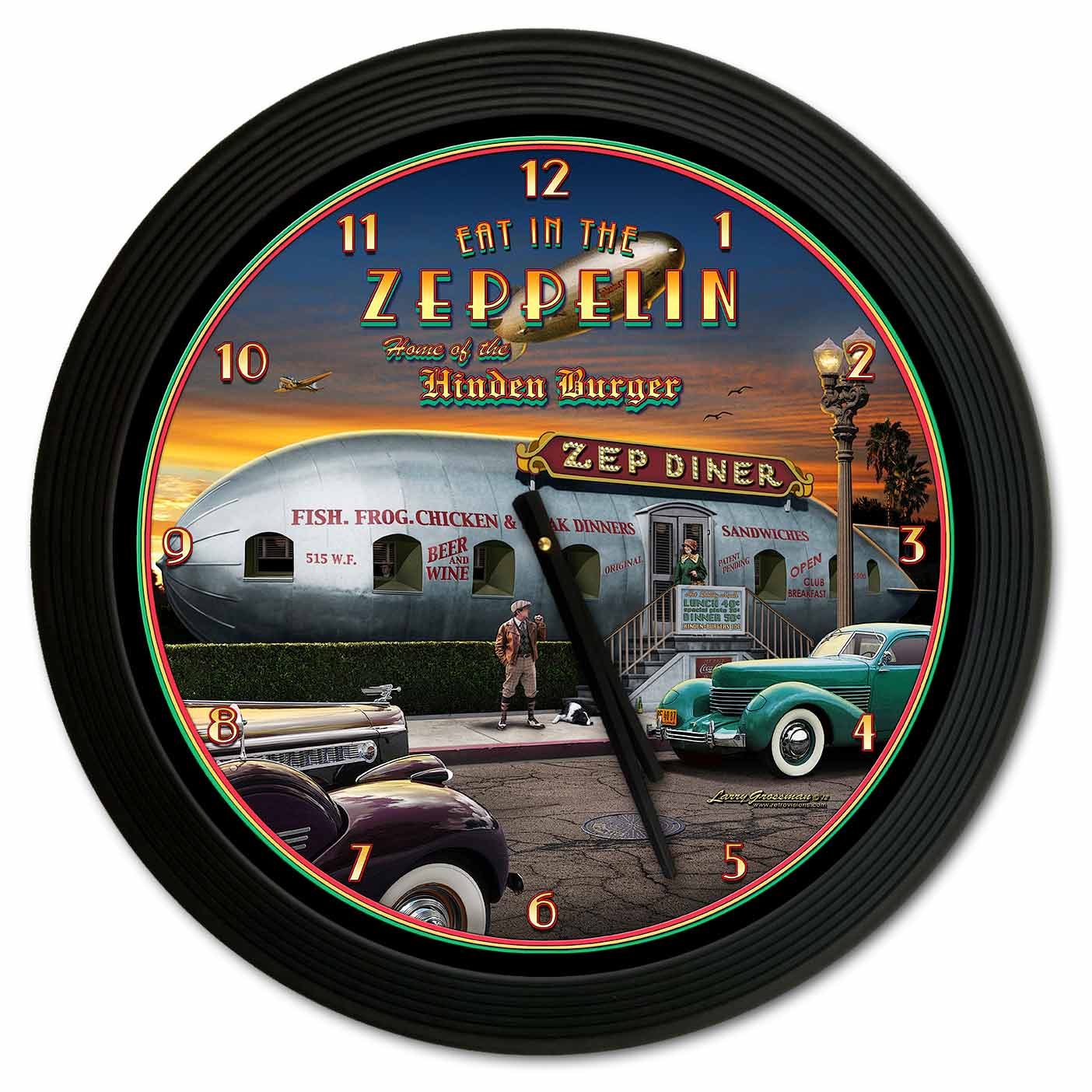 Zepplin 18 X 18 Clock