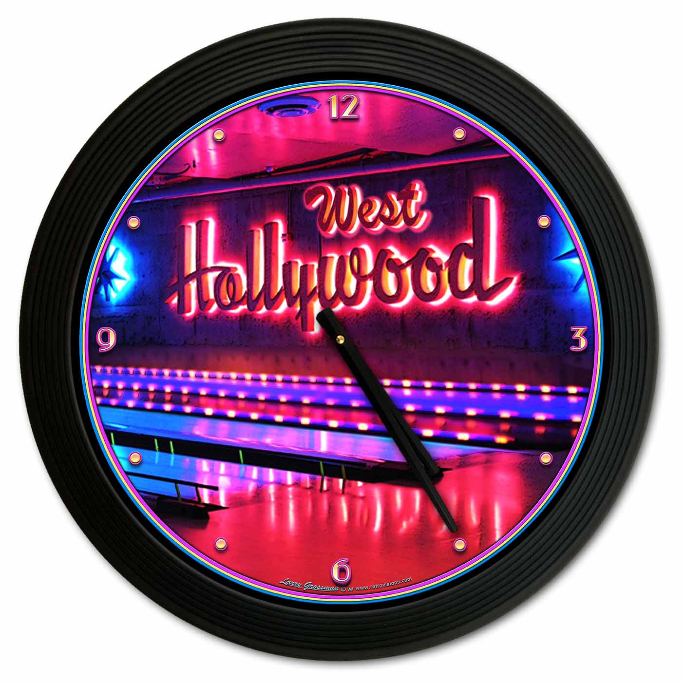 West Hollywood 18 X 18 Clock