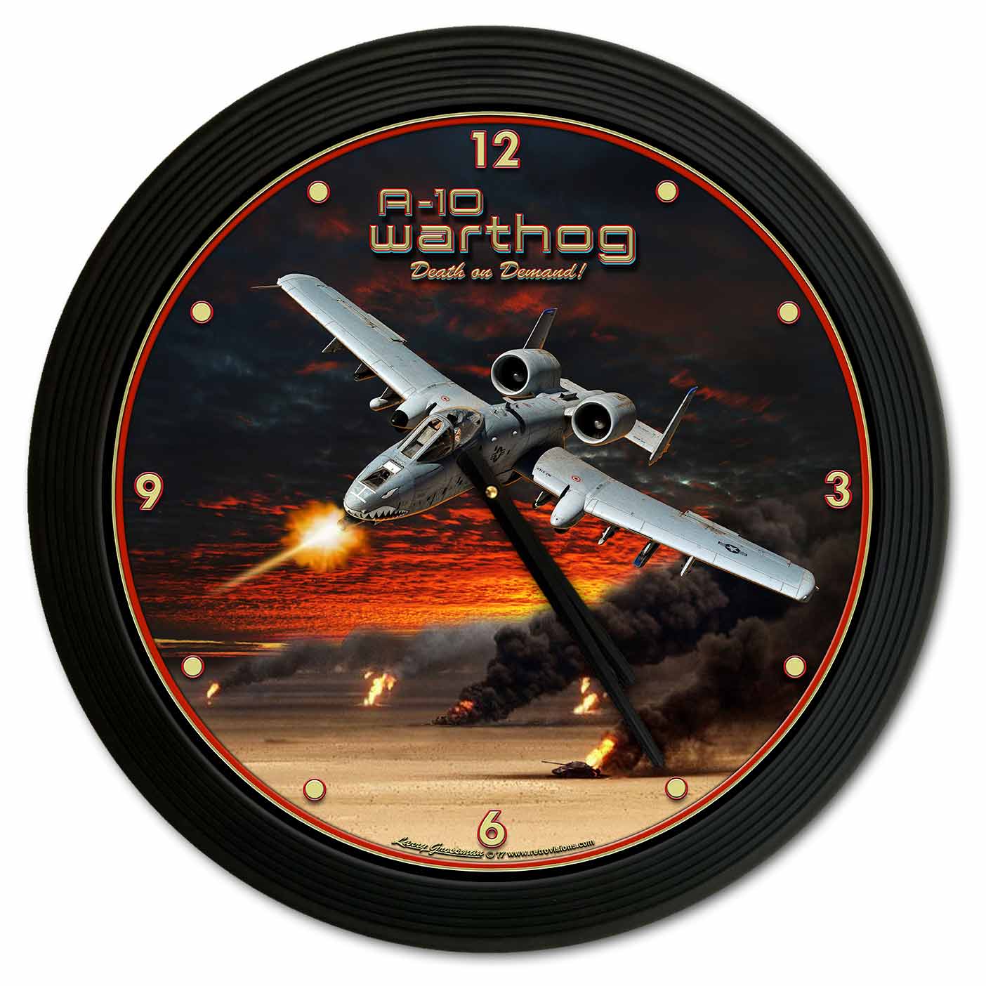 A-10 Warthog 18 X 18 Clock