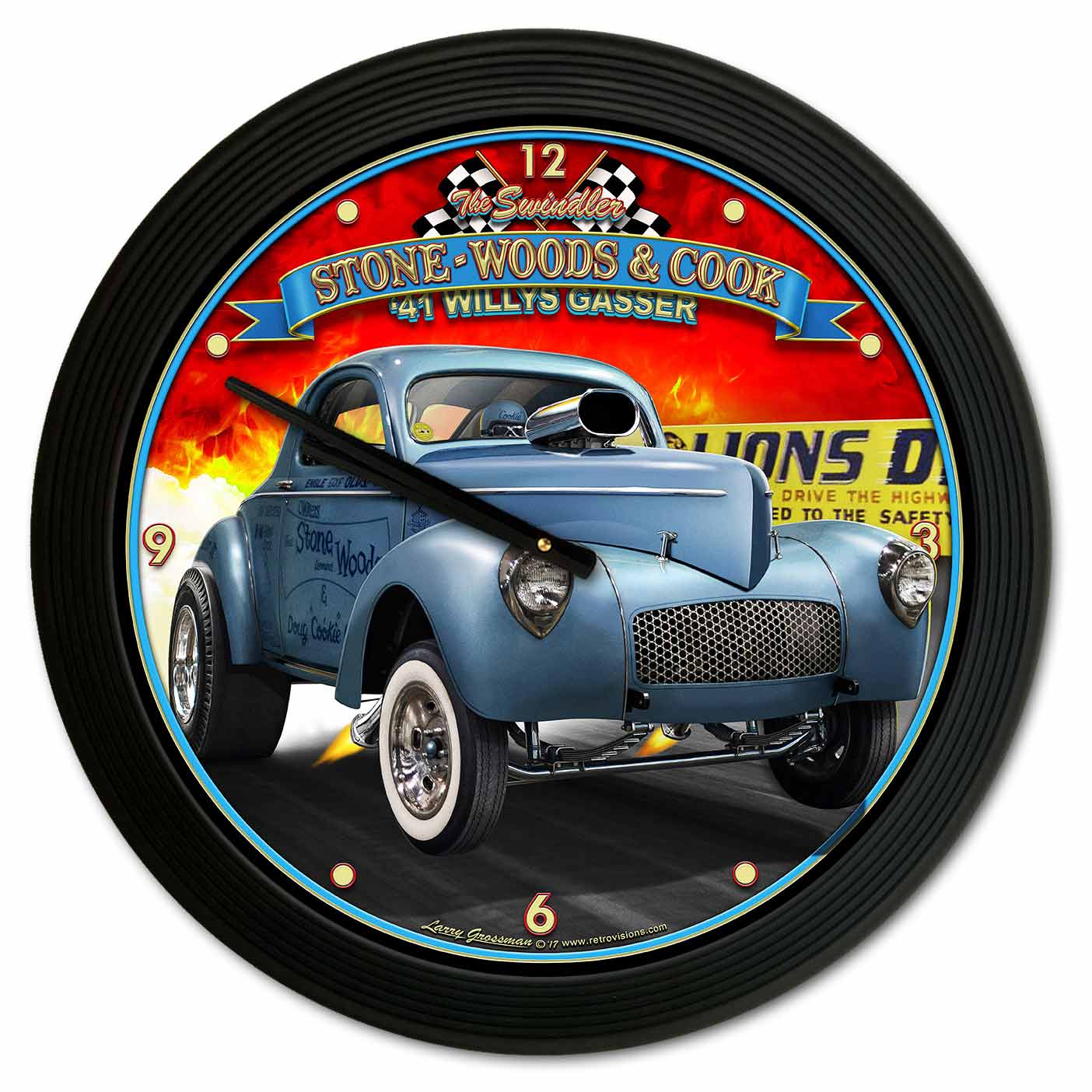 1941 S.W.C. Willy'S Gasser 18 X 18 Clock