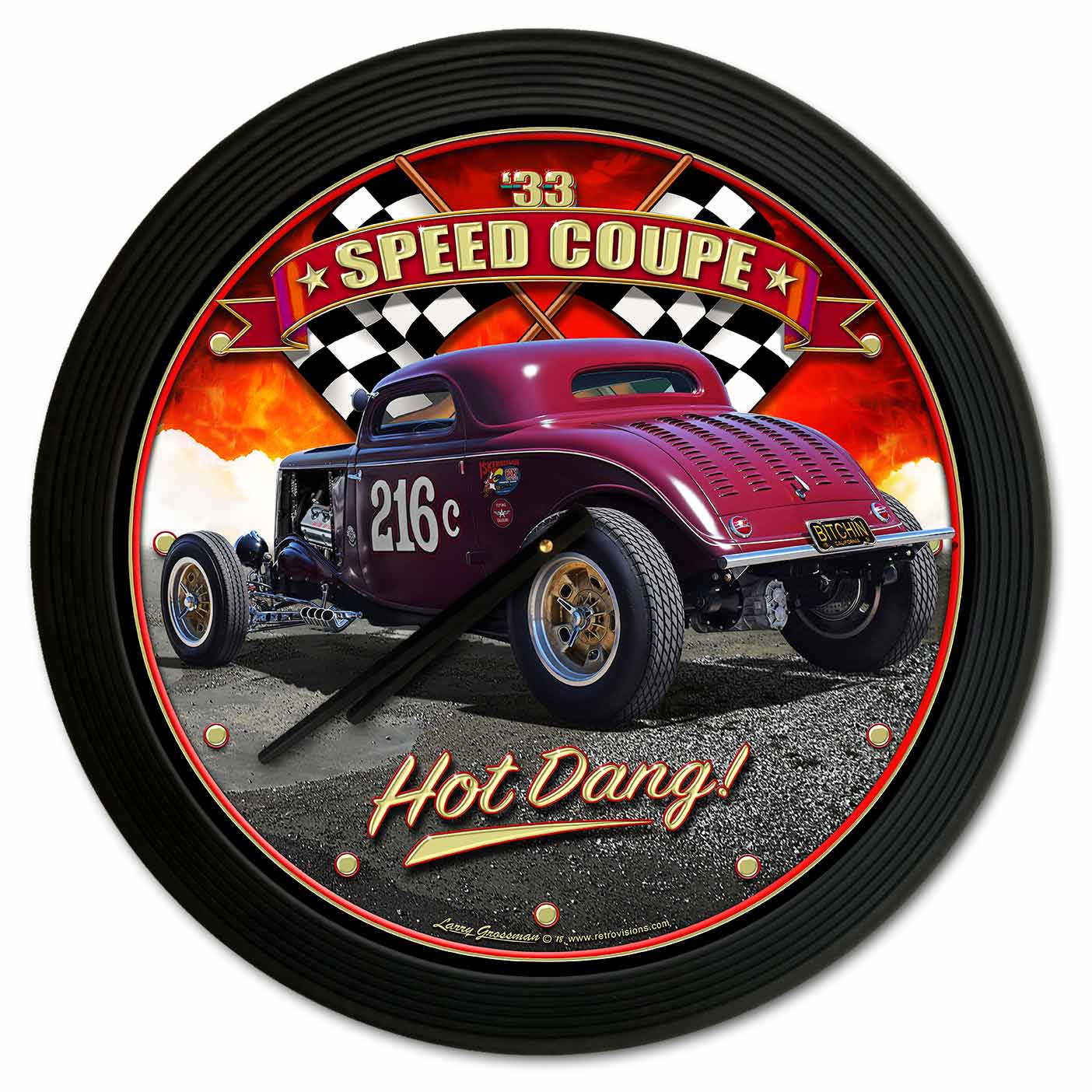 1933 Speed Coupe 18 X 18 Clock