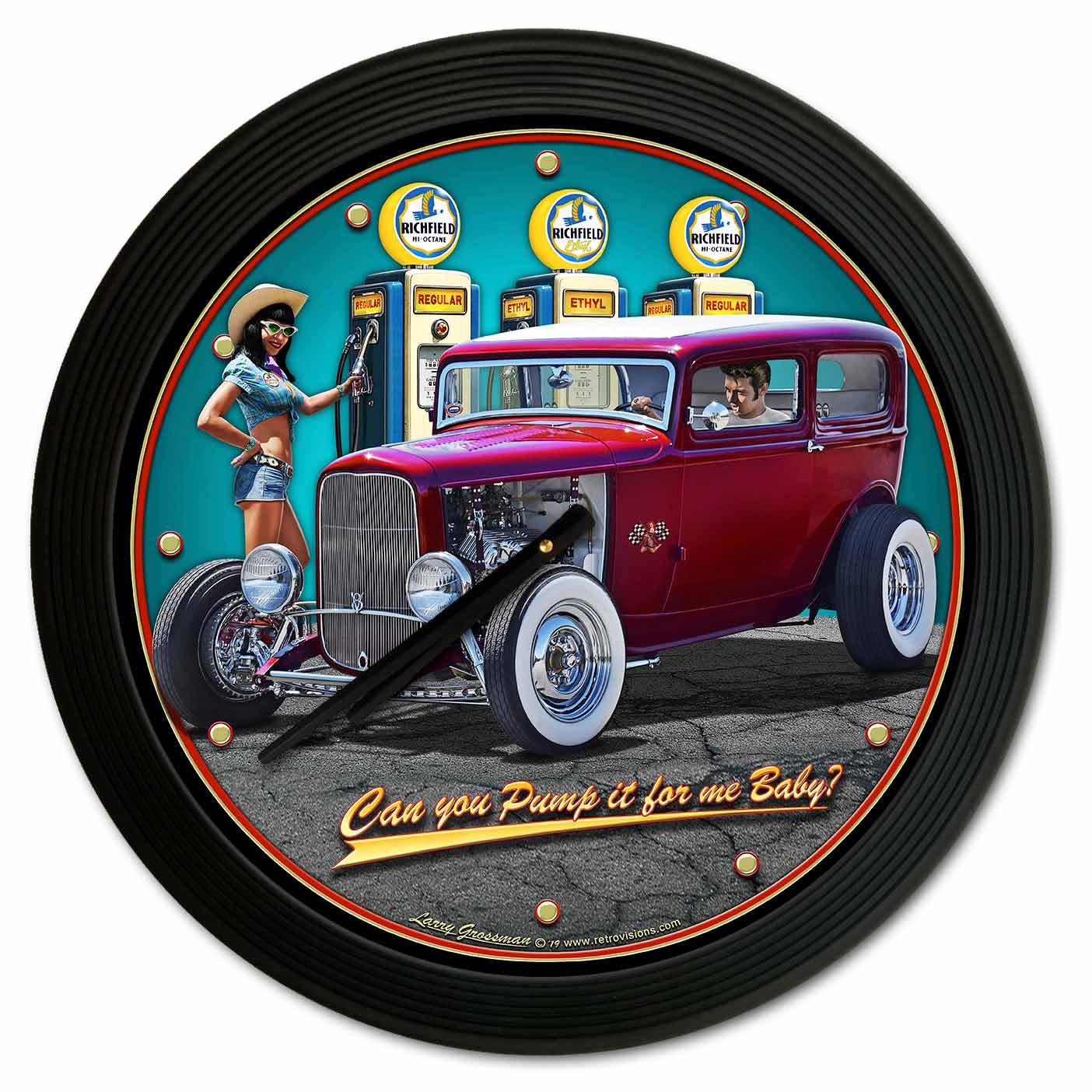 1932 Sedan Fillup 18 X 18 Clock