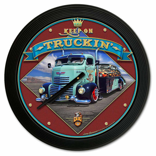 1947 Keep On Truckin' 18 x 18 Clock