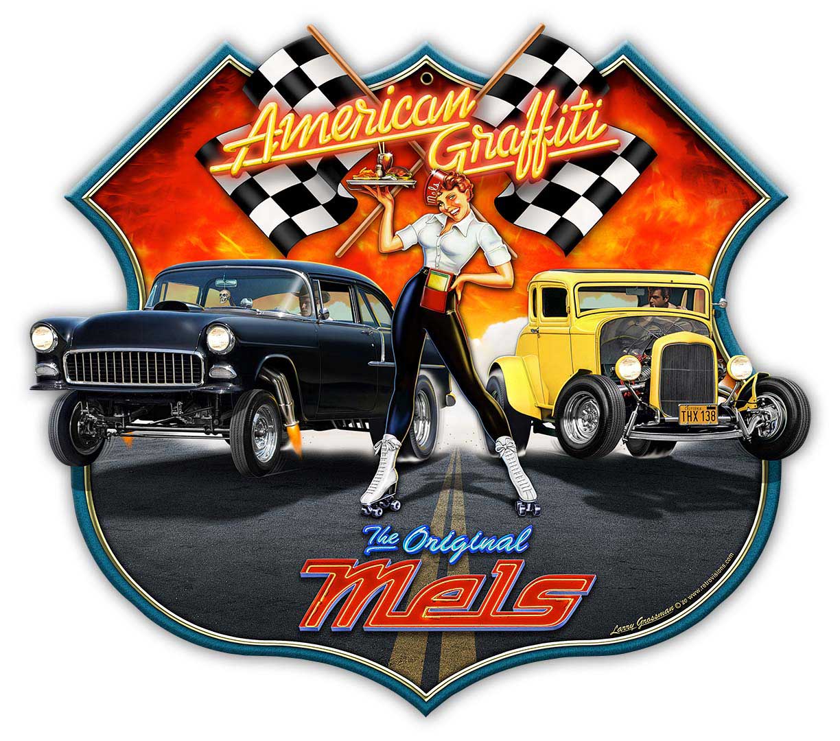 LGB814 - AMERICAN GRAFFITI FLAT - PLASMA