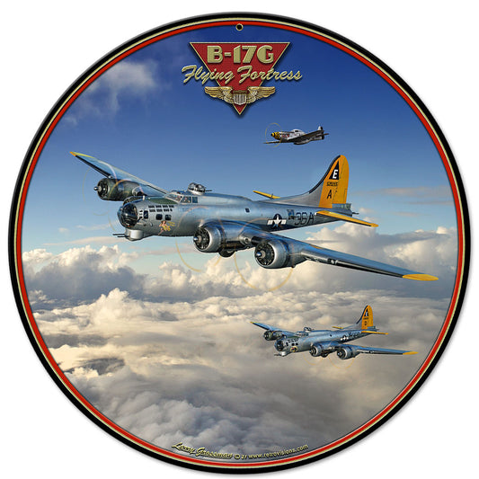 B-17 Flying Fortress 28 x 28 Round