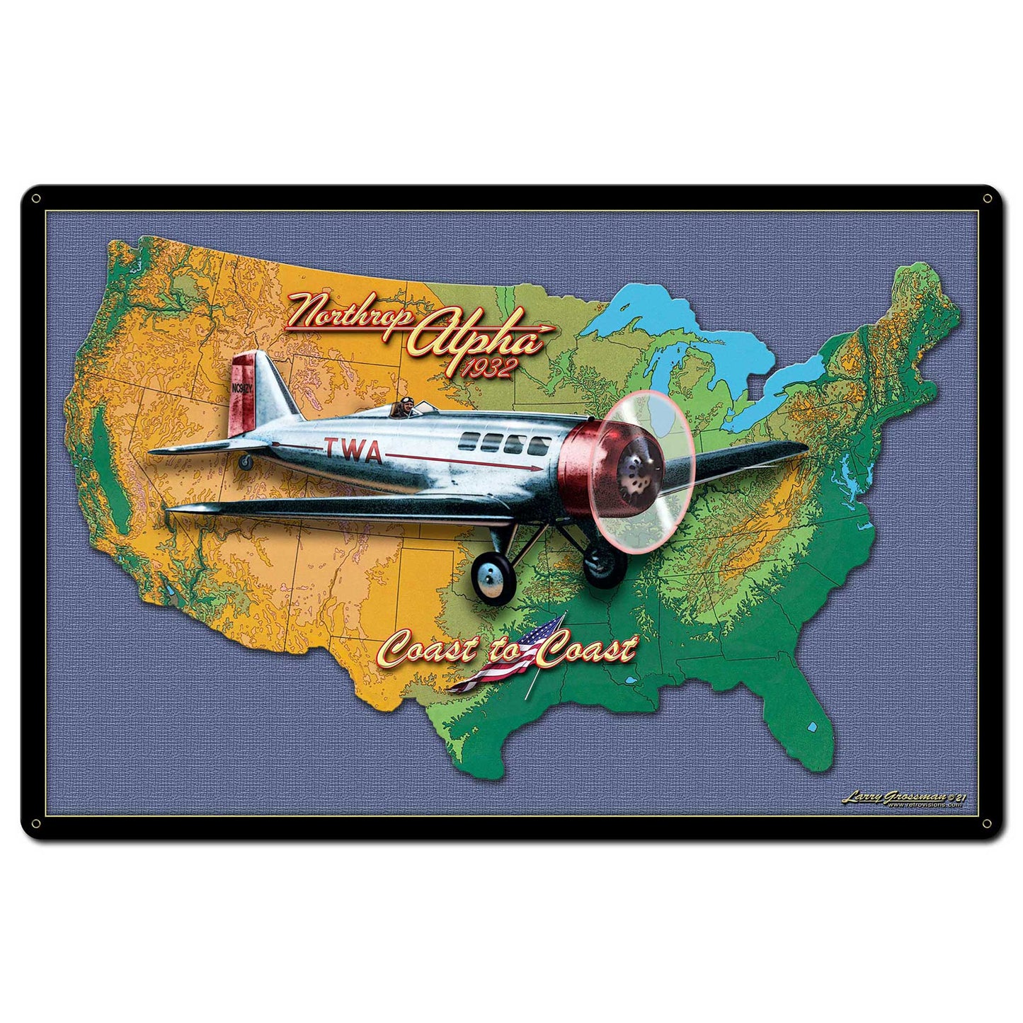 TRAIN MAP 24 x 16 Satin