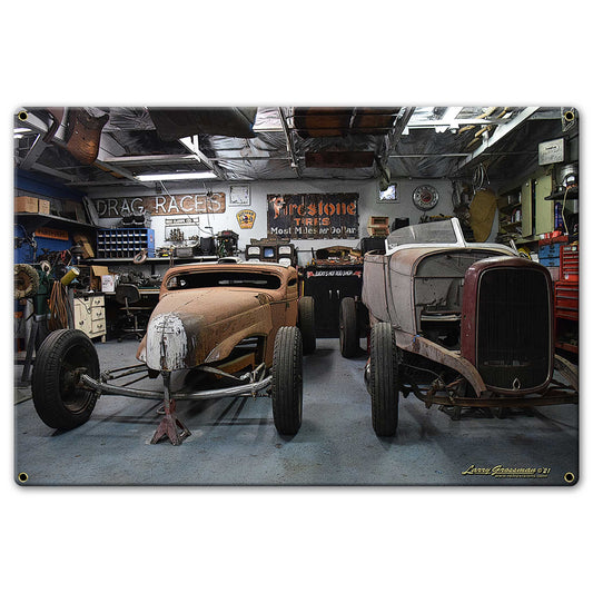 HOT ROD KID 15 x 10 Custom Shape
