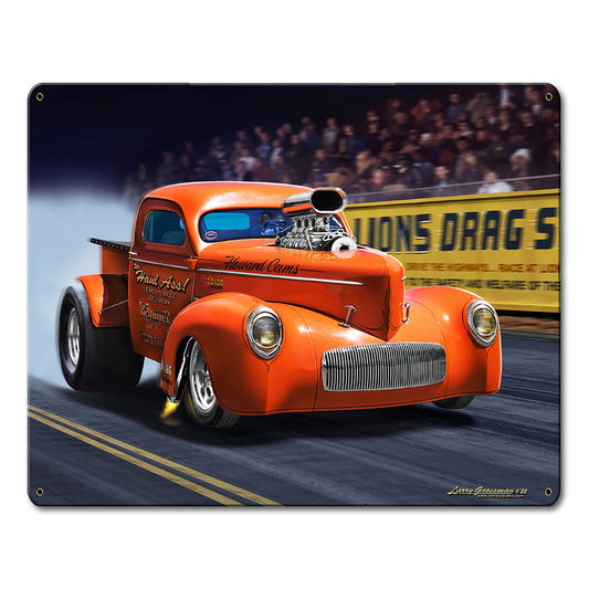 1940 Willys Pick Up 30 X 24 vintage metal sign