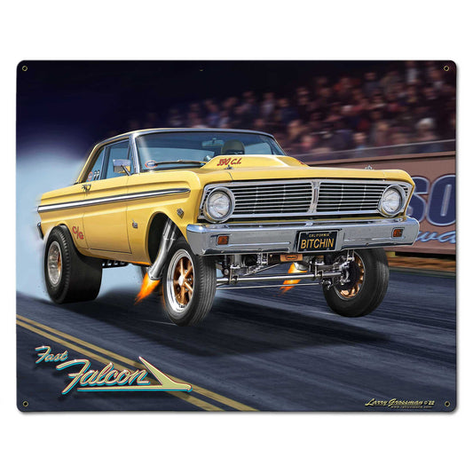 HOT RODS 15 X 12 vintage metal sign