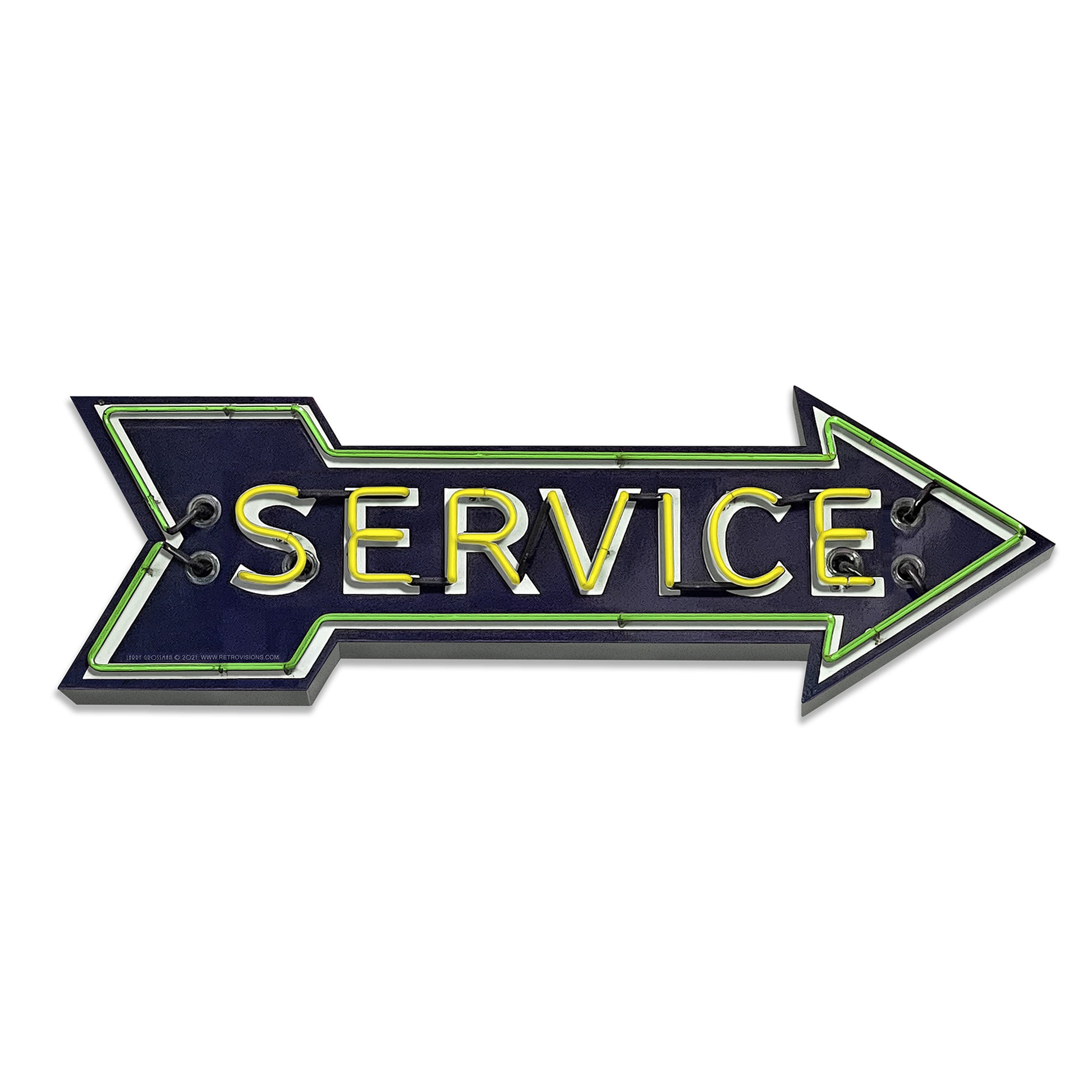 Arrow Service 18 X 6 vintage metal sign
