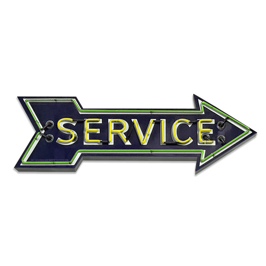 Arrow Service 18 X 6 vintage metal sign