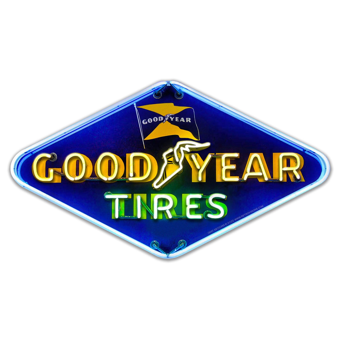 Goodyear 16 X 9 vintage metal sign