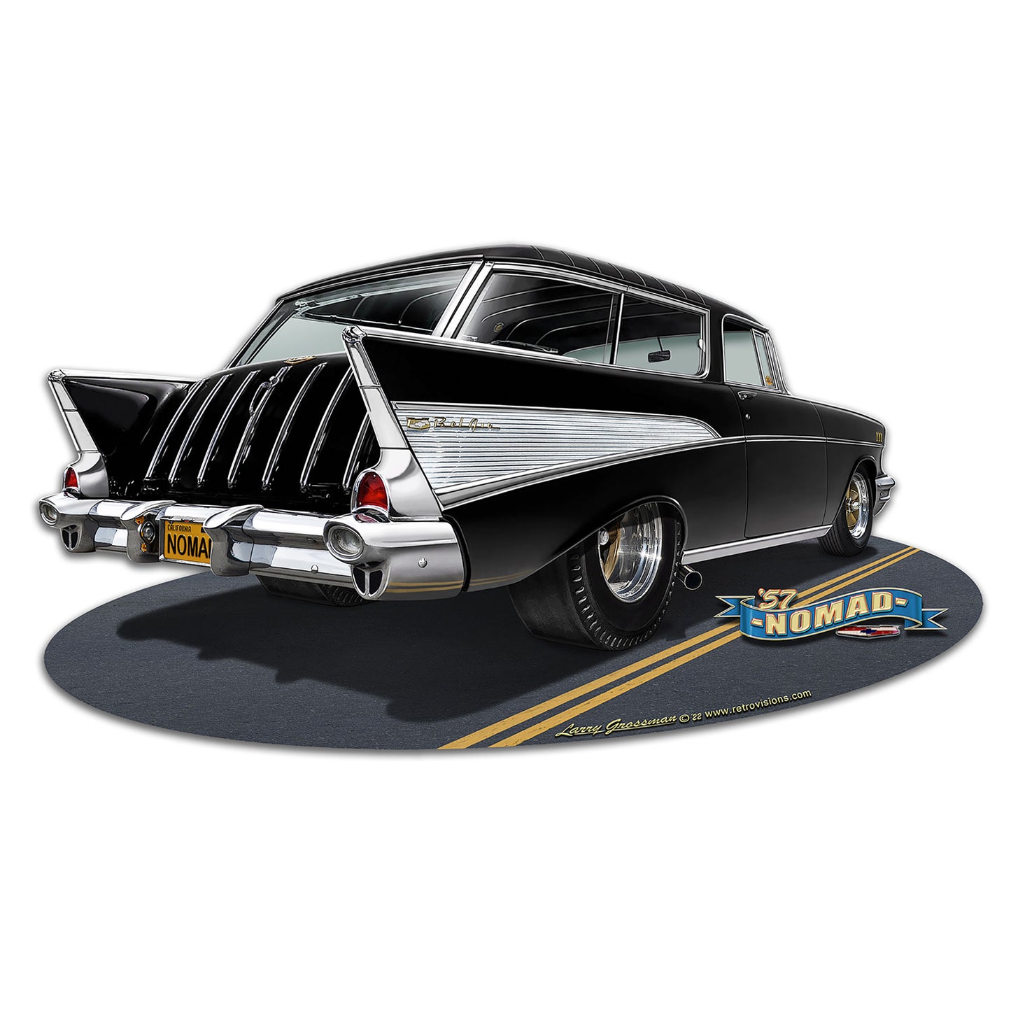 1957 Nomad 18 X 10 vintage metal sign