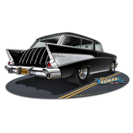 1957 Nomad 18 X 10 vintage metal sign