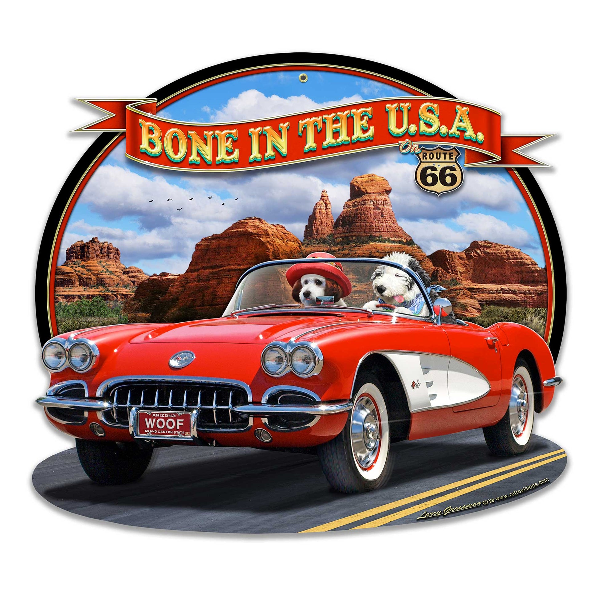 LGC413 - Bone In USA Vette