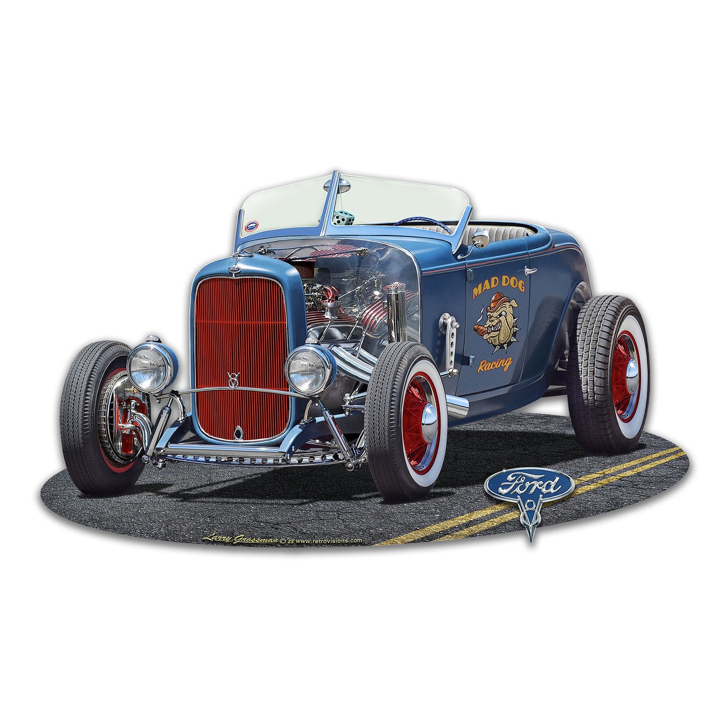 LGC432 - 1932 Roadster Hot Rod Cut out