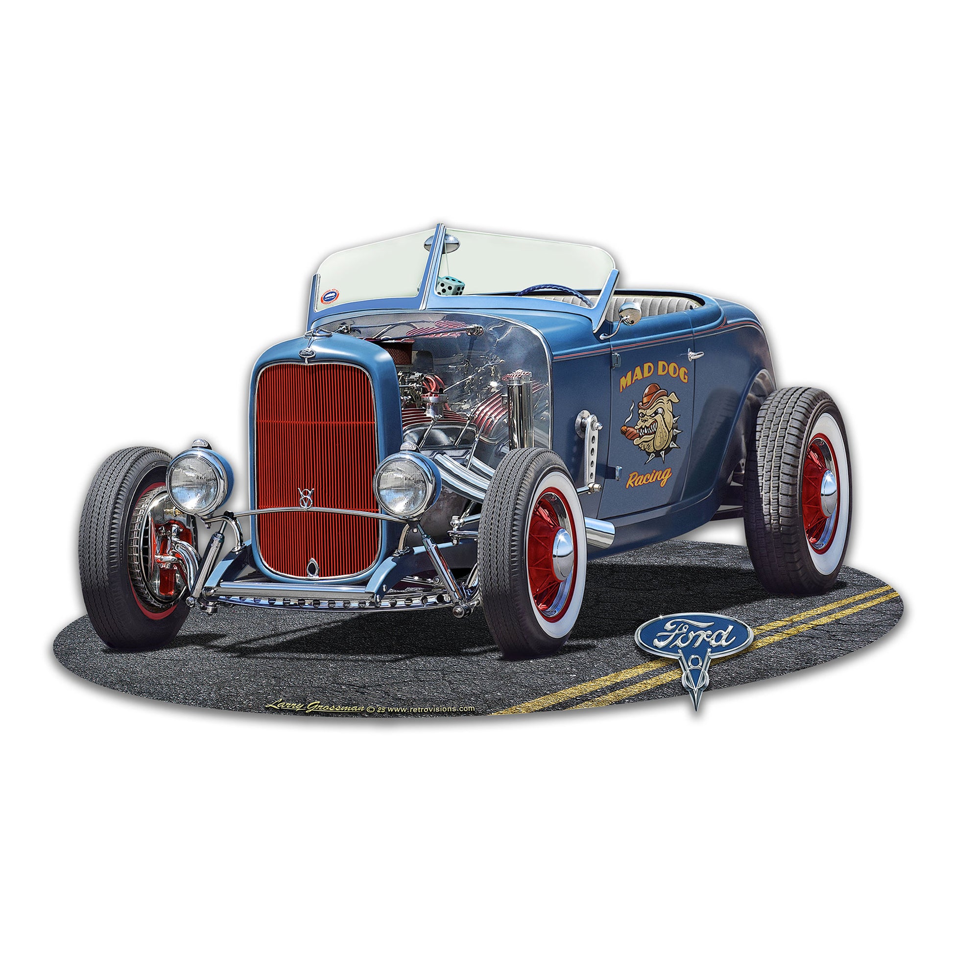 LGC431 - 1932 Roadster Hot Rod Cut out