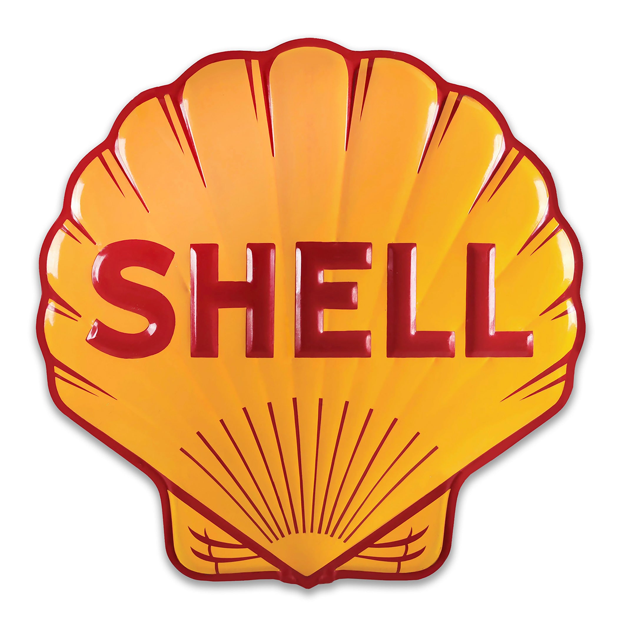 Signage Shell Store LGC456 - SHELL SIGN 16x16 by artist Larry Grossman – Pasttime Signs