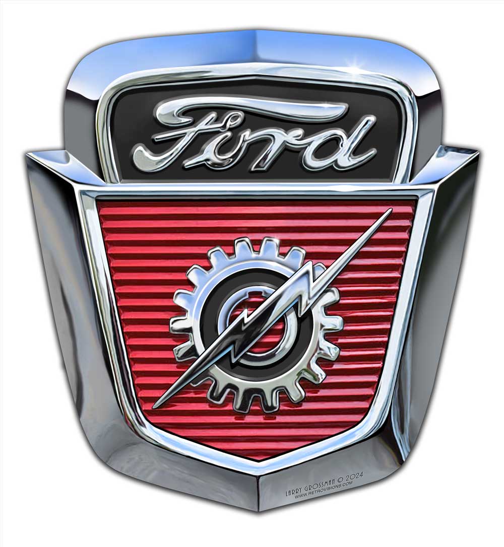 LGC529 - 50s FORD TRUCK HOOD EMBLEM