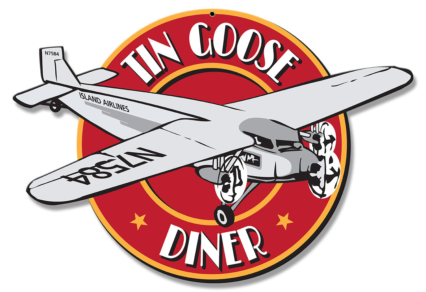 LIAM004 - TIN GOOSE DINER ROUNDEL - PLASMA