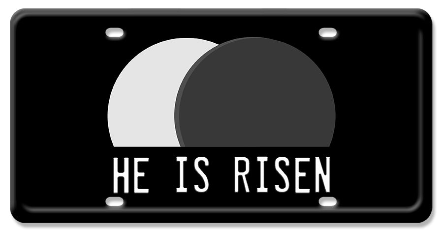 LP087 - He Is Risen License Plate