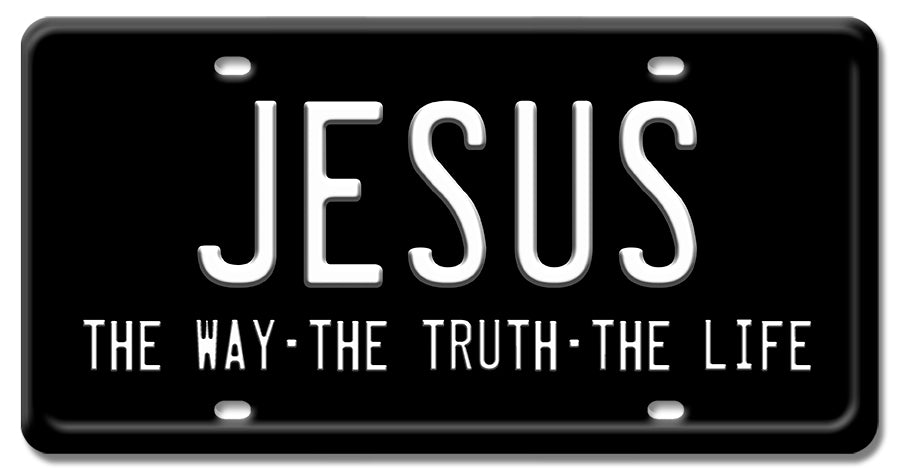 LP088 - Jesus The Way License Plate