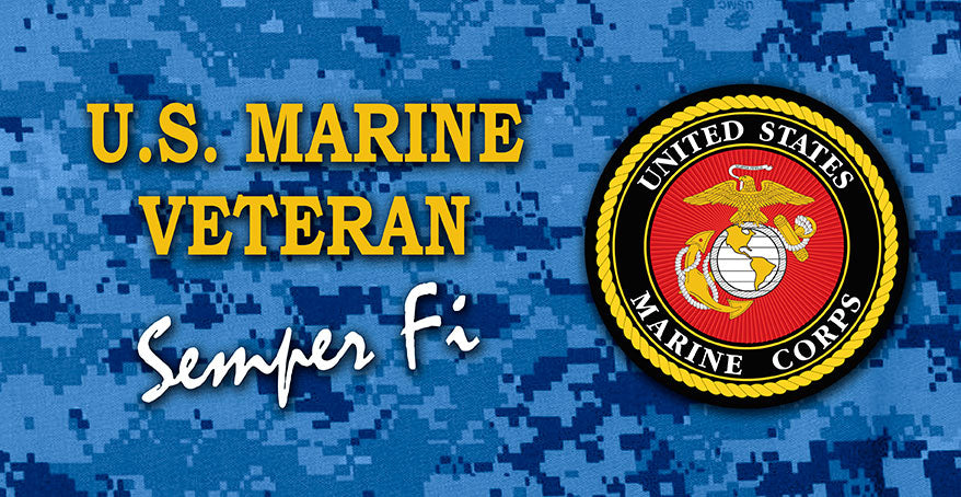 MAR018 - US MARINE VETERAN SEMPER FI