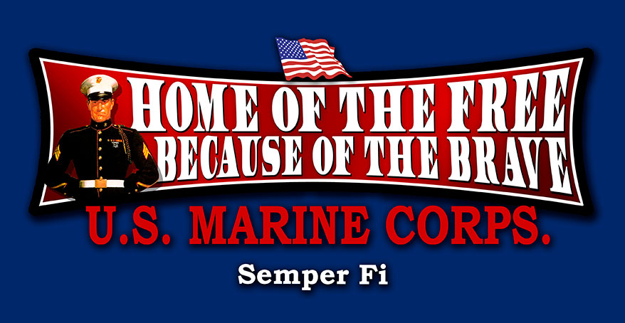 MAR023 - HOME OF THE FREE SEMPER FI