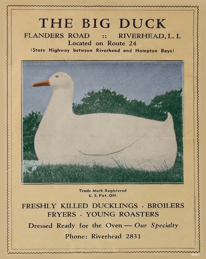 MVS011 - THE BIG DUCK MENU