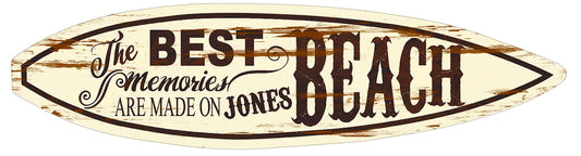 MVS032 - MADE ON JONES BEACH BLACK SURFBOARD - PLASMA