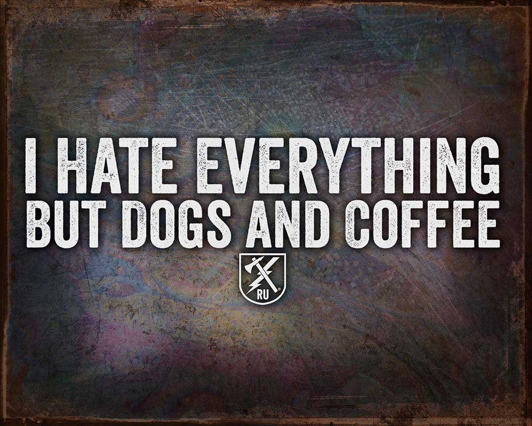 NR2076 - DOGS AND COFFEE
