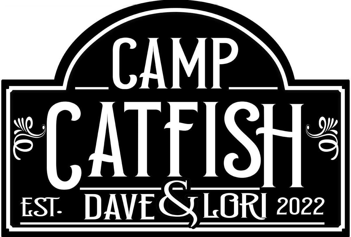 CAMP CATFISH 12 x 18 Custom Shape - PLASMA