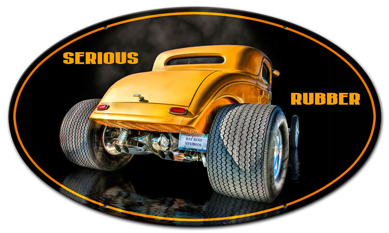 SERIOUS RUBBER Vintage Sign