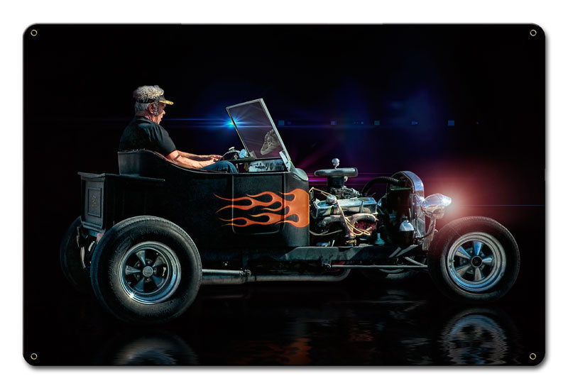 RATTY RAT ROD Vintage Sign