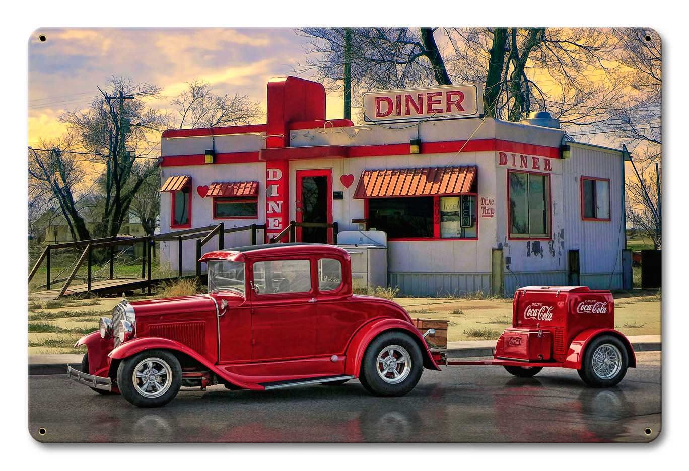 Diners and Dives Vintage Sign