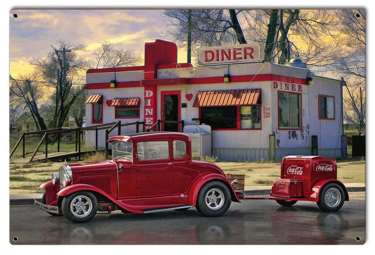 Diners and Dives Vintage Sign