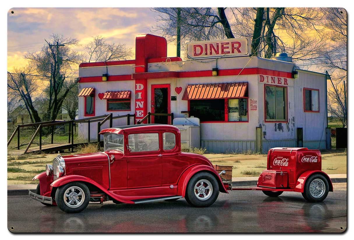 Diners and Dives Vintage Sign