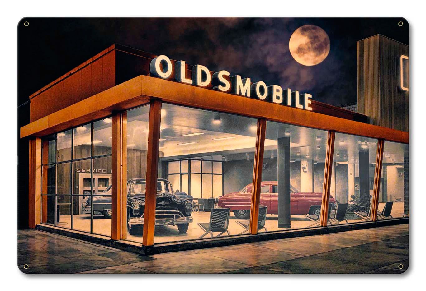 The Future Is Oldsmobile Vintage Sign