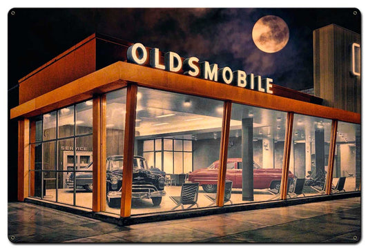 The Future Is Oldsmobile Vintage Sign