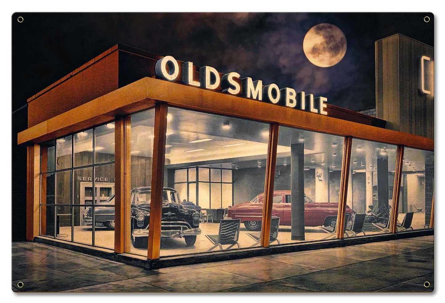 The Future Is Oldsmobile Vintage Sign