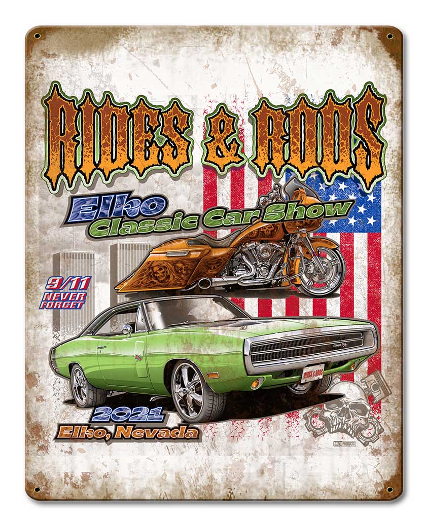 SPI317 - RIDES AND RODS SHOW SIGN