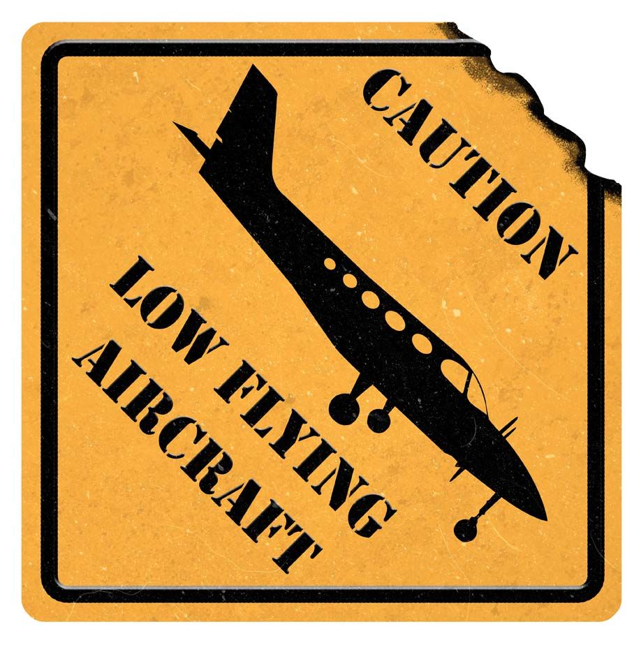 SPTY058 - CAUTION LOW FLYING AIRCRAFT - PLASMA