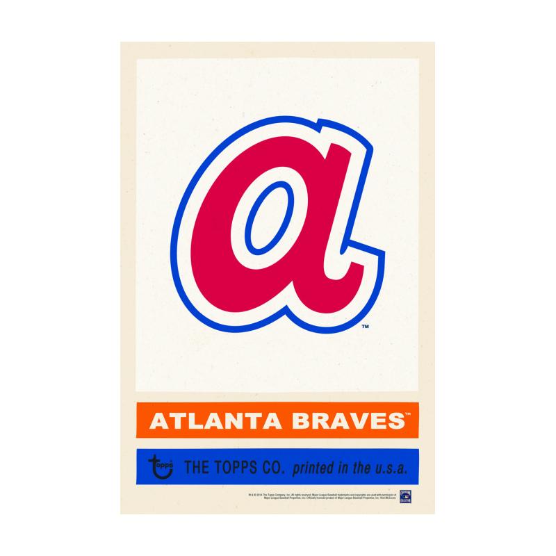 TPS002 - 12 x 18 1969 Atlanta Braves Vintage Sign....Requires #/49 Medallion