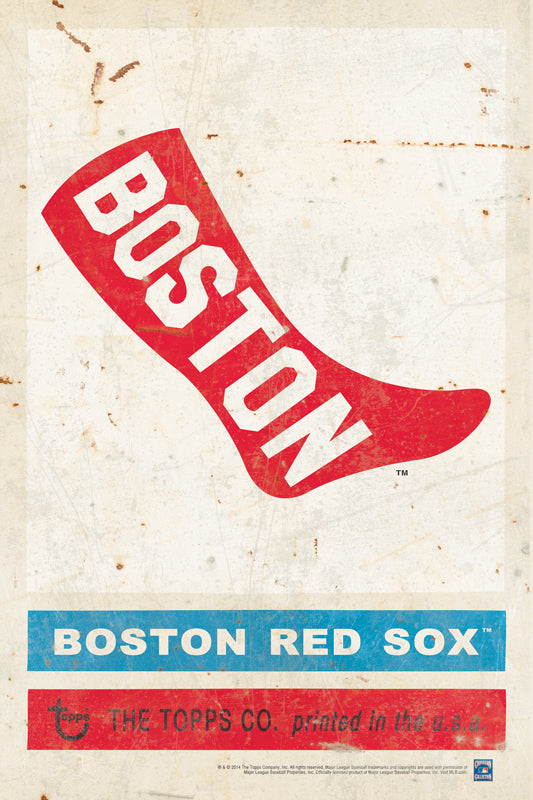 TPS004 - 12 x 18 1908 Boston Red Sox Vintage Sign....Requires #/49 Medallion