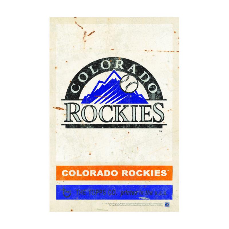 TPS011 - 12 x 18 1993 Colorado Rockies Vintage Sign....Requires #/49 Medallion