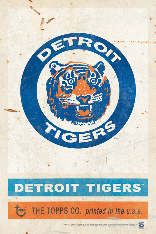 TPS013 - 12 x 18 1984 Detroit Tigers Vintage Sign....Requires #/49 Medallion