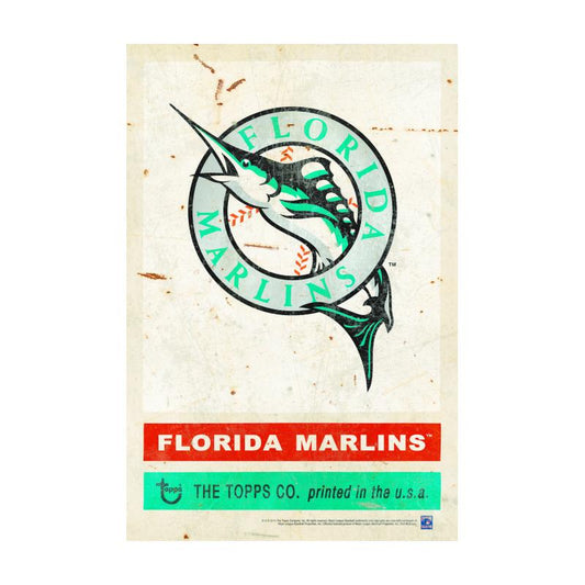 TPS014 - 12 x 18 1997 Florida Marlins Vintage Sign....Requires #/49 Medallion